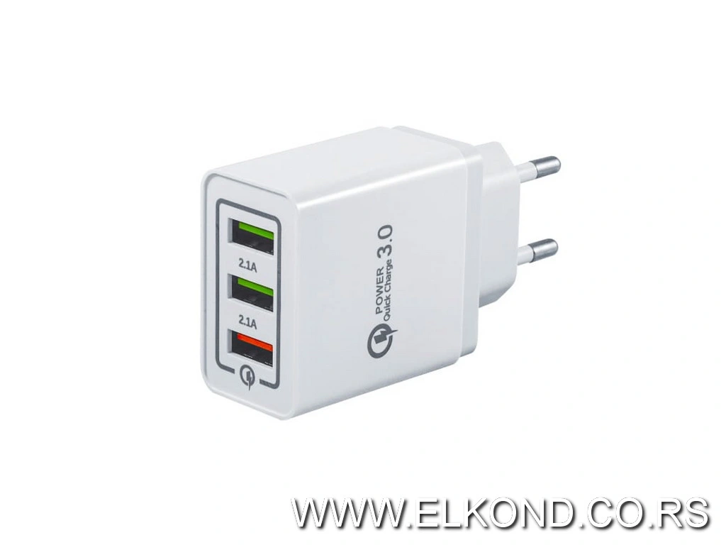 USB punjač QC3.0 28W 1XQC+2USBA PROSTO